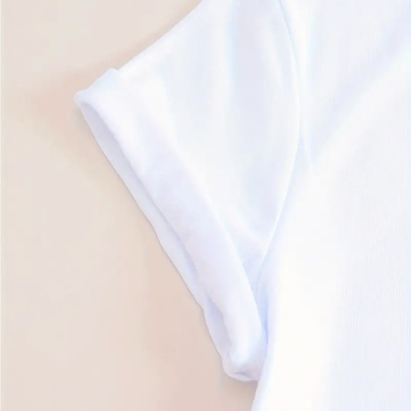 2/15 hearts and Choose Happy white tee shirt - Picture 5 of 6